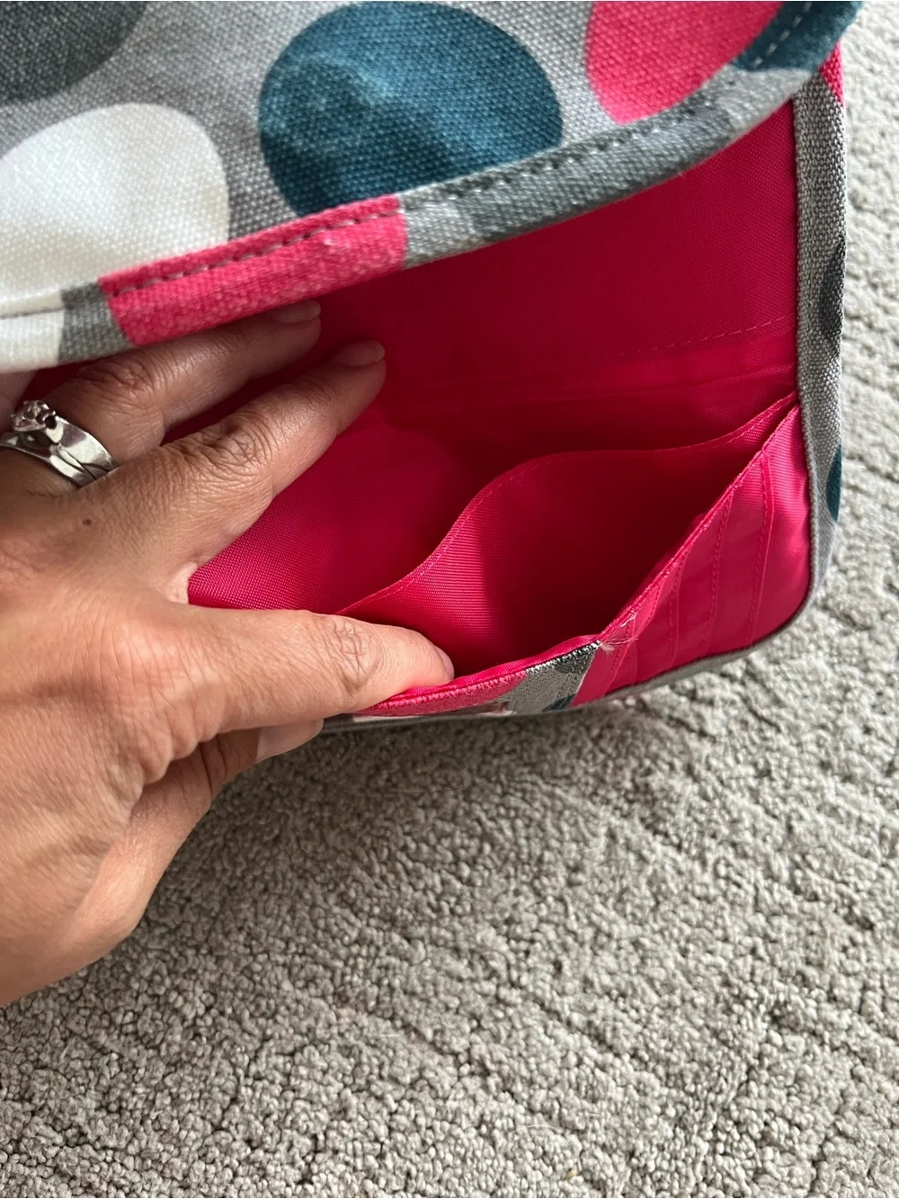 KAVU Polka Dot Canvas Wallet